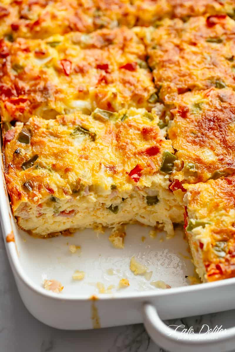 Breakfast Casserole With Fresh Potatoes
 Breakfast Casserole with Bacon or Sausage Cafe Delites