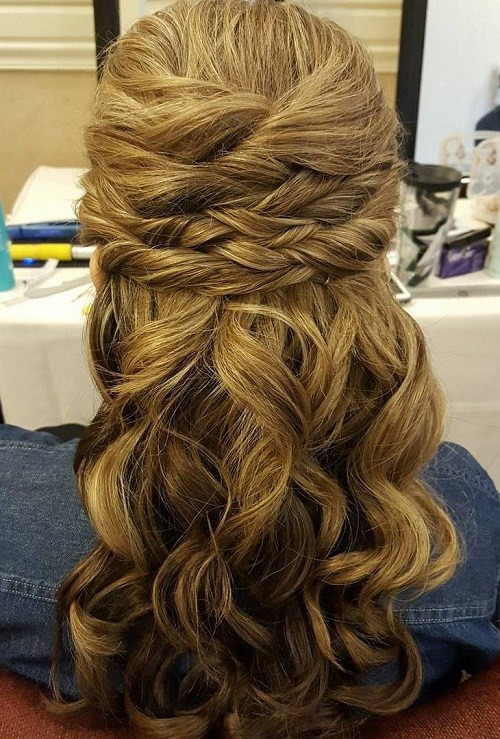 Bridesmaid Hairstyles Half Up Half Down
 Half Up Half Down Wedding Hairstyles – 50 Stylish Ideas