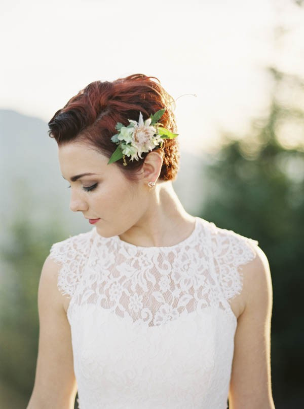 Bridesmaid Short Hairstyles
 Pacific Northwest Wedding Inspiration at Rattlesnake Ledge