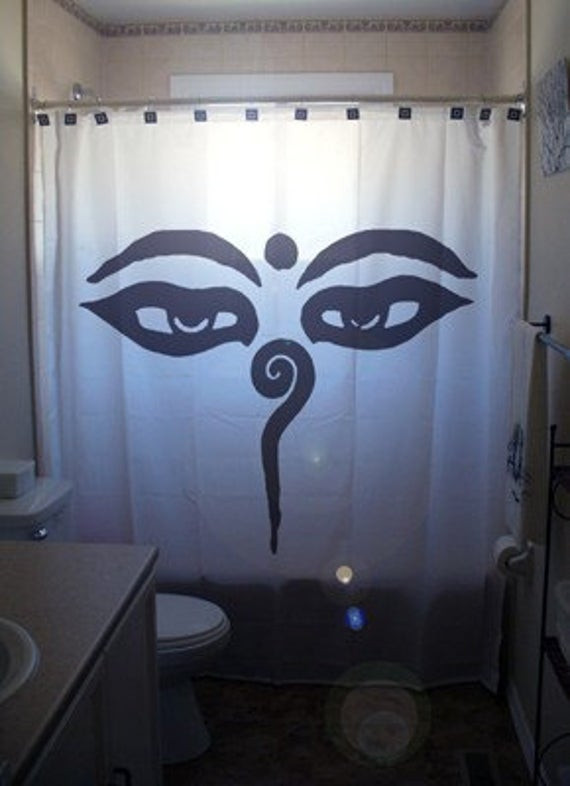 Buddha Bathroom Decor
 Buddha Wisdom Eyes Shower Curtain Bathroom Decor Kids bath