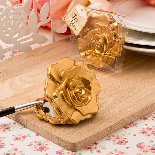 Bulk Wedding Favors
 200 Gold Rose Design pact Favors Sweet Sixteen Wedding