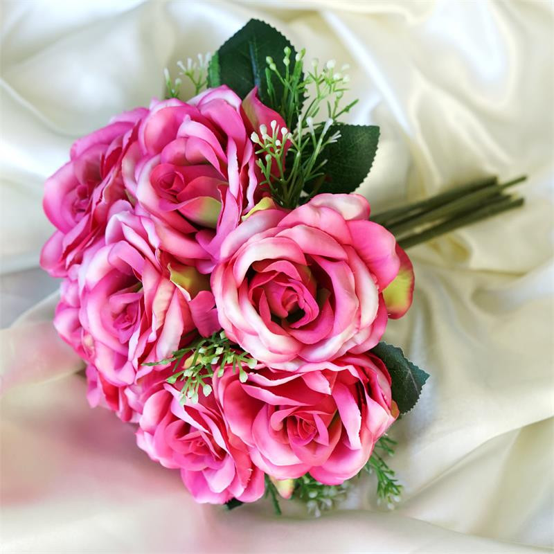 Bulk Wedding Flowers
 Silk ROSES Artificial BOUQUETS Wedding Flowers