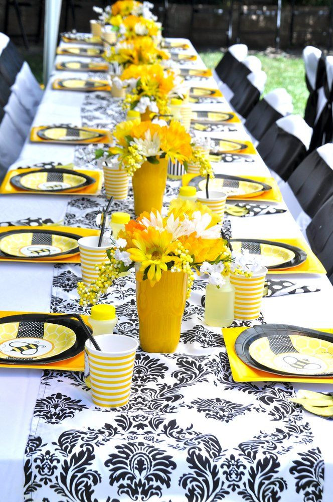 Bumble Bee Baby Shower Decorations Ideas
 Bumble Bee Baby Shower Table Design Yelp