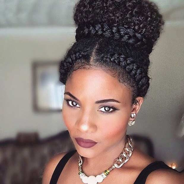 Bun Hairstyles For Natural Hair
 21 Chic and Easy Updo Hairstyles for Natural Hair