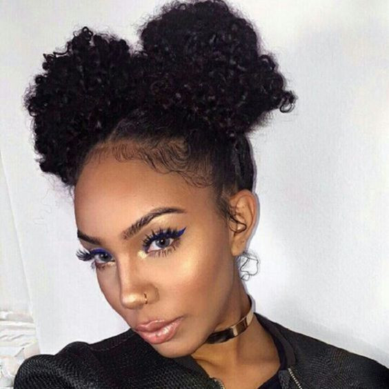 Bun Hairstyles For Natural Hair
 African American Natural Hairstyles for Medium Length Hair