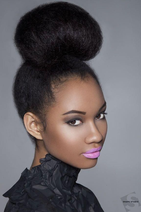 Bun Hairstyles For Natural Hair
 34 best Natural Hair ️BUNS images on Pinterest