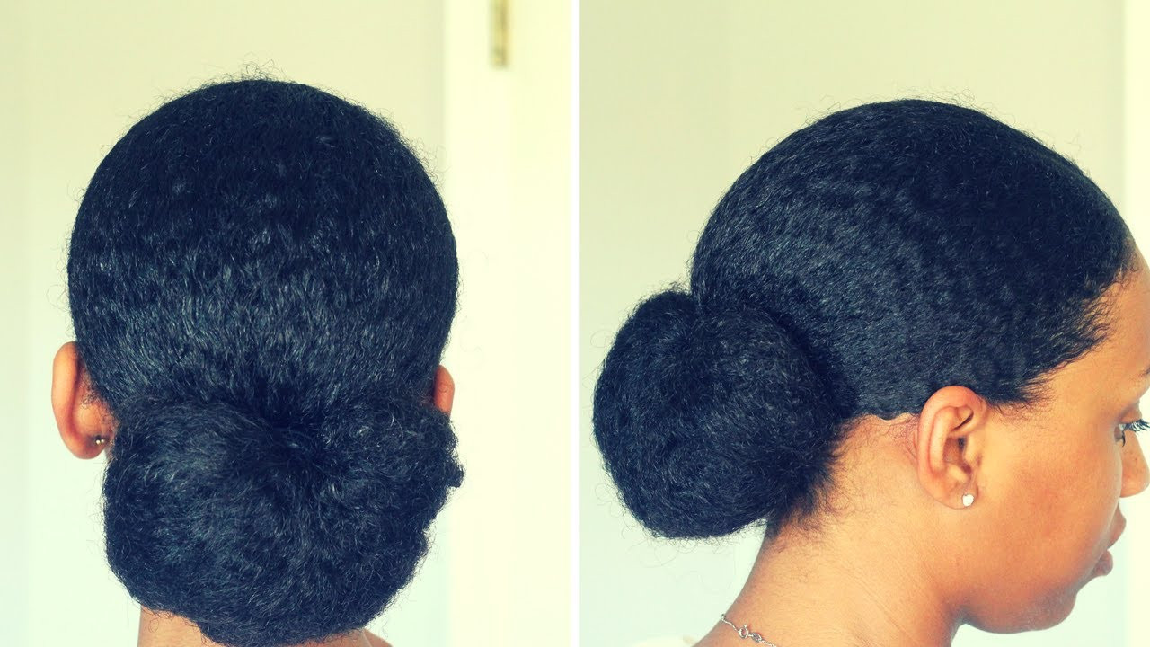 Bun Hairstyles For Natural Hair
 Low Sleek Natural Hair Bun Using Ecostyler Black Castor