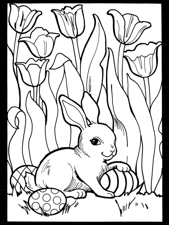 Bunny Coloring Pages For Adults
 inkspired musings It s a Tulip time with deviled egg recipes