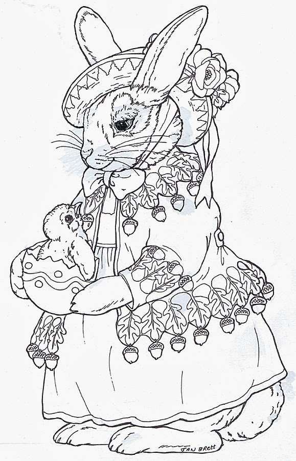 Bunny Coloring Pages For Adults
 inkspired musings B is for Bunny