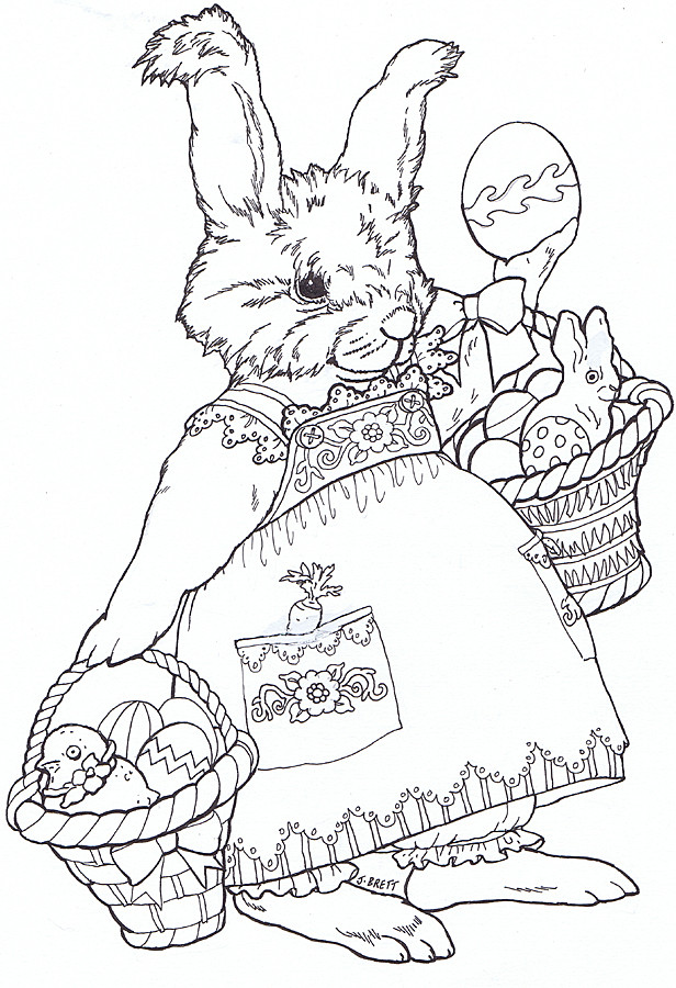 Bunny Coloring Pages For Adults
 inkspired musings bunny fever