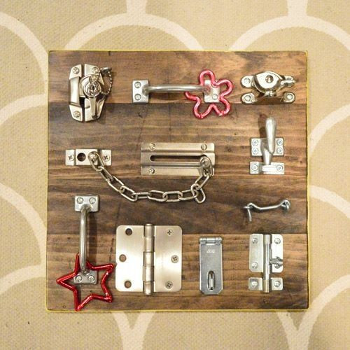 Busy Boards For Toddlers DIY
 Last Minute Homemade Present A DIY Latch Board For Kids