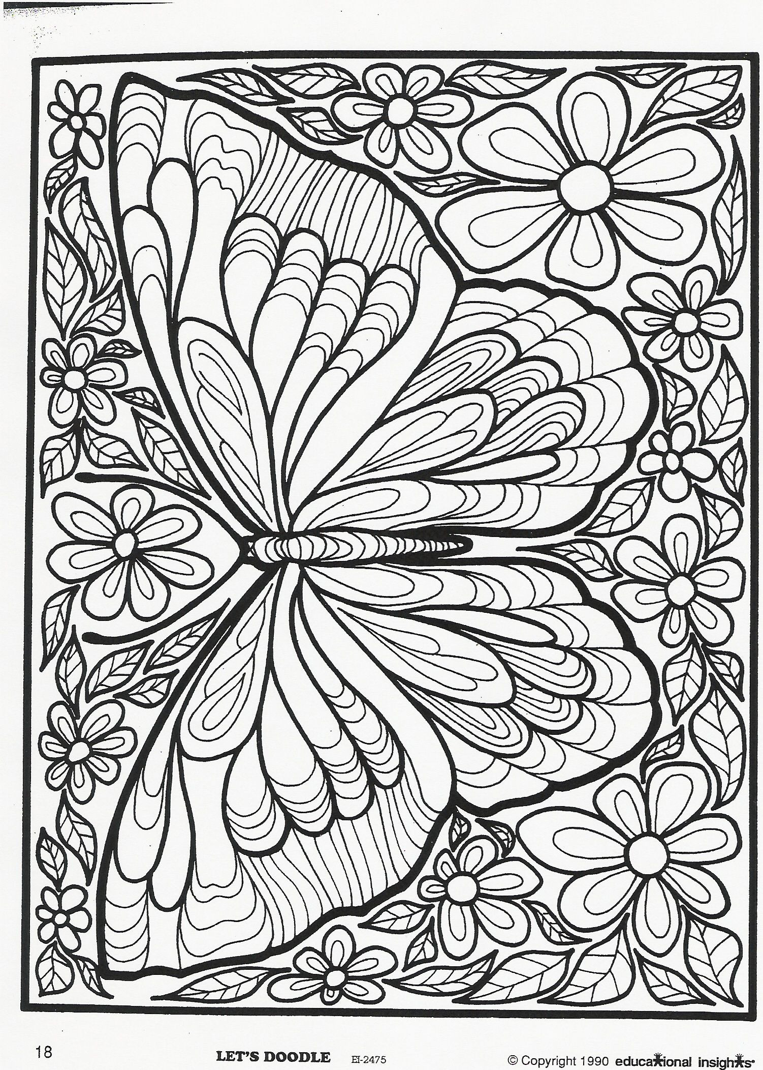 Butterfly Adult Coloring Pages
 All sizes butterfly Flickr Sharing