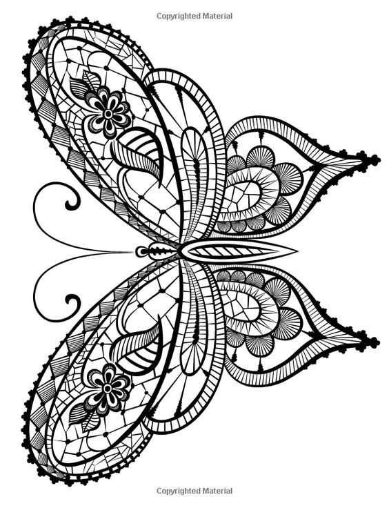Butterfly Adult Coloring Pages
 Adult Coloring Book Butterflies and Flowers Stress