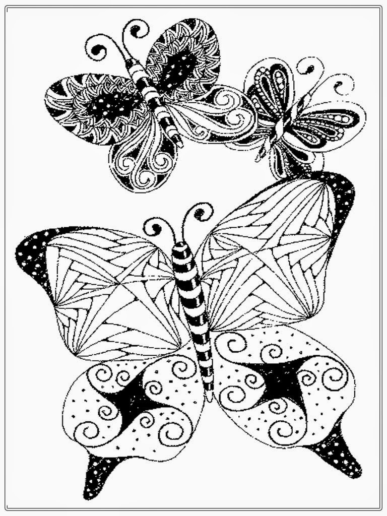 Butterfly Adult Coloring Pages
 Butterfly Mandala Pages Coloring Pages