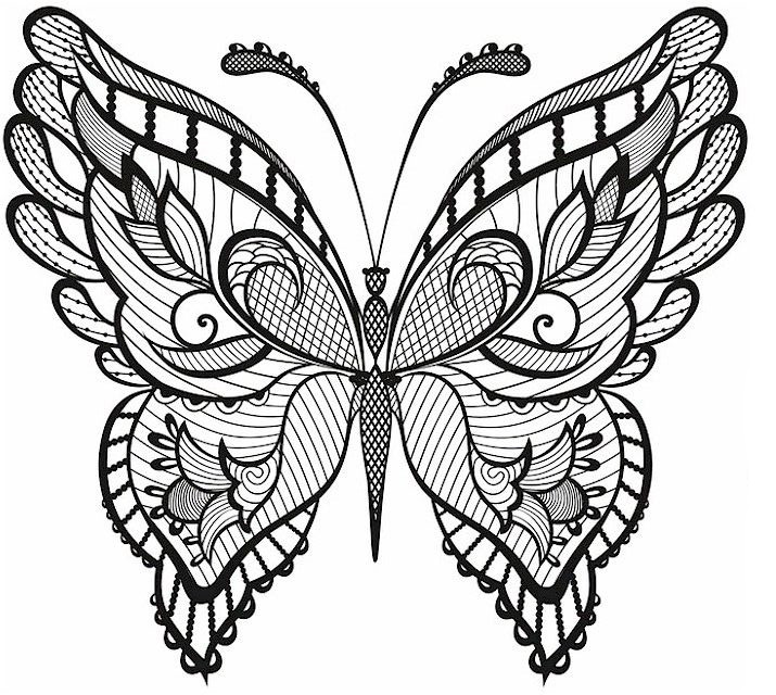 Butterfly Adult Coloring Pages
 Butterfly Coloring Pages for Adults Best Coloring Pages