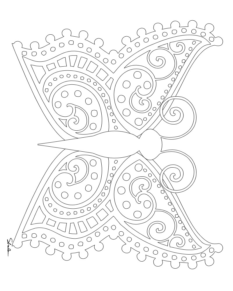 Butterfly Adult Coloring Pages
 Don t Eat the Paste Butterfly coloring pages