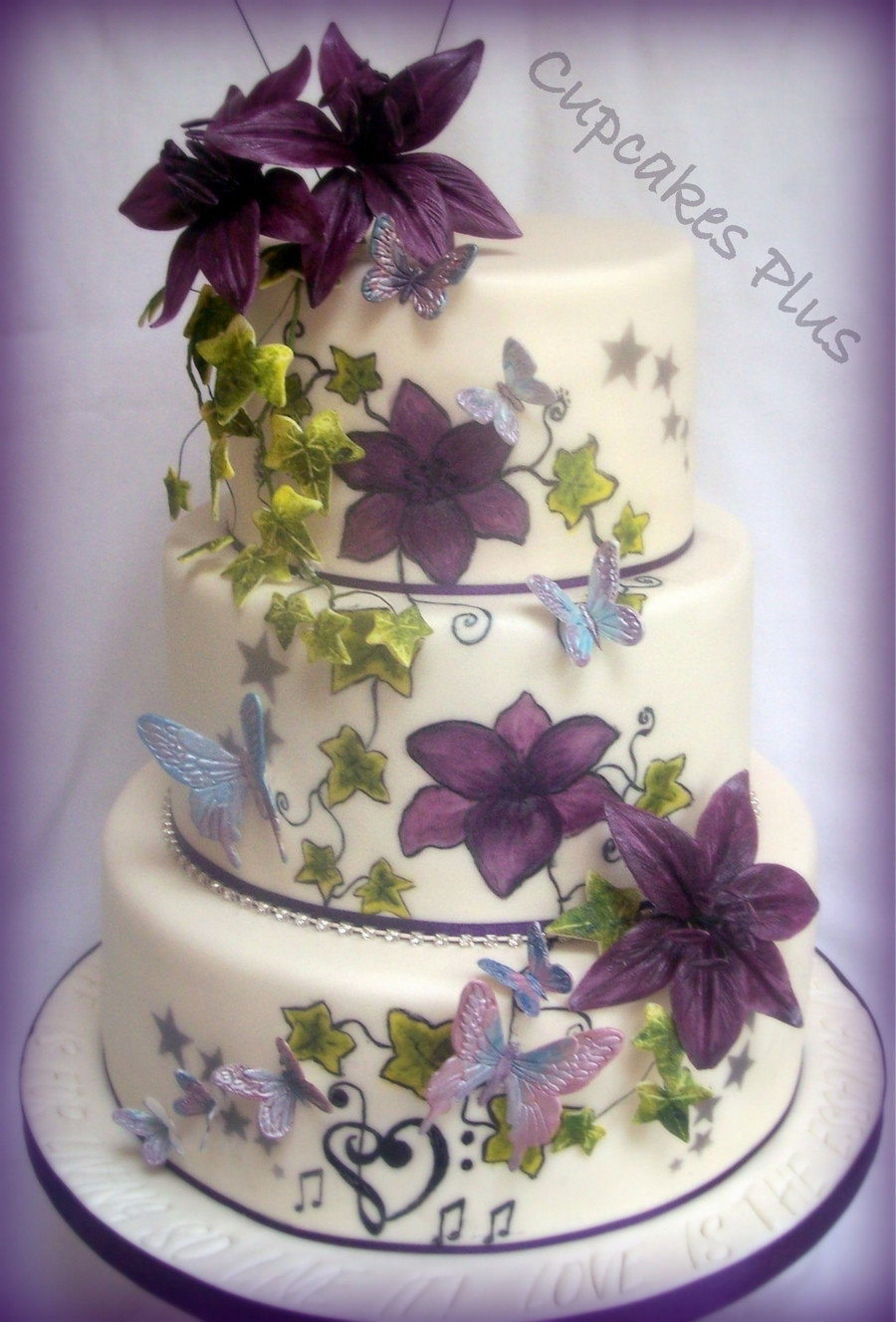 Butterfly Wedding Cakes
 Lily And Butterfly Wedding Cake CakeCentral
