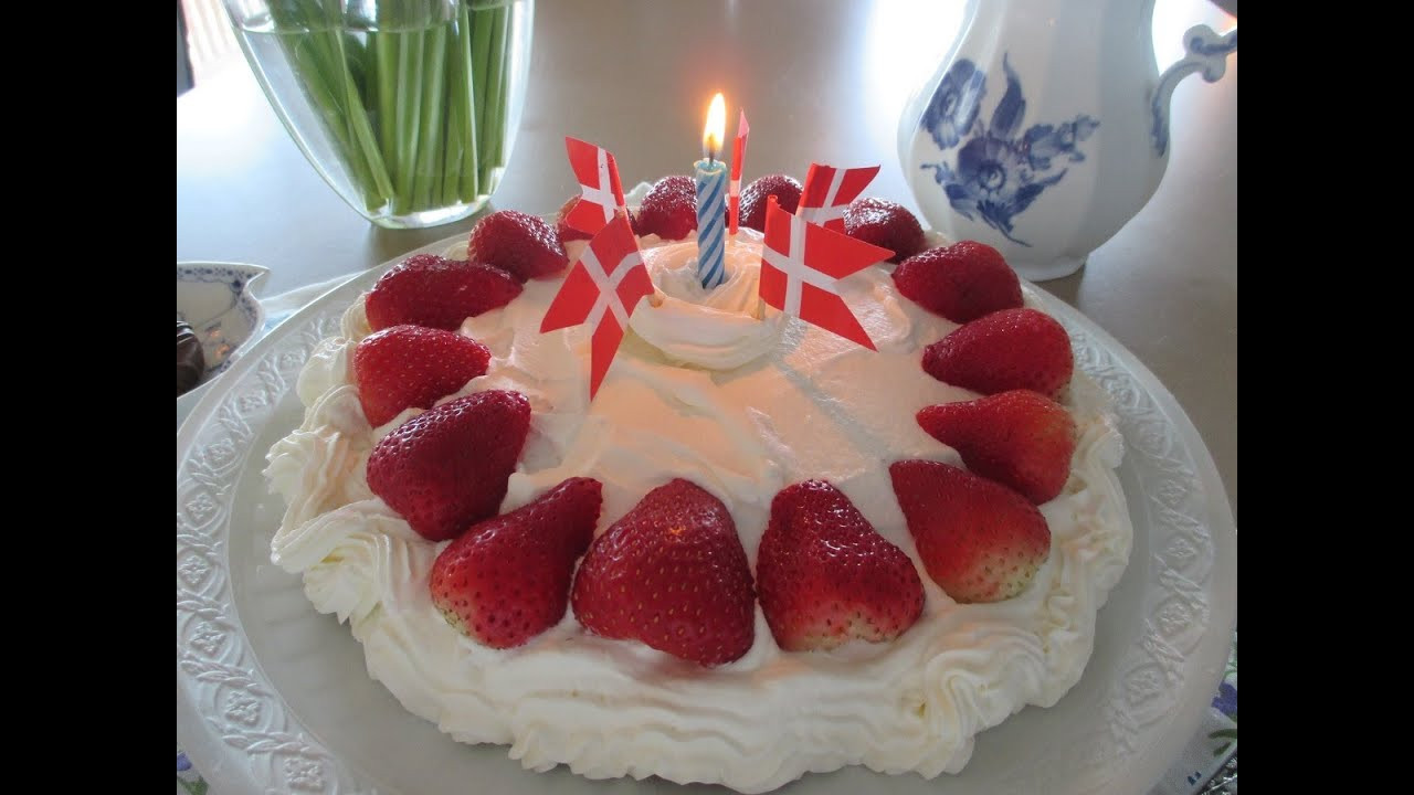 Cake Happy Birthday
 How to Make A Danish Birthday Cake Dansk Fødselsdagskage