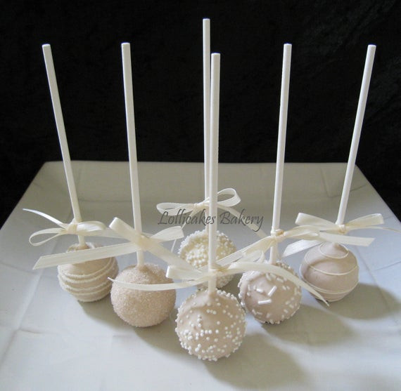 Cake Pops Wedding
 Wedding Favors Wedding Cake Pops Made to Order with High