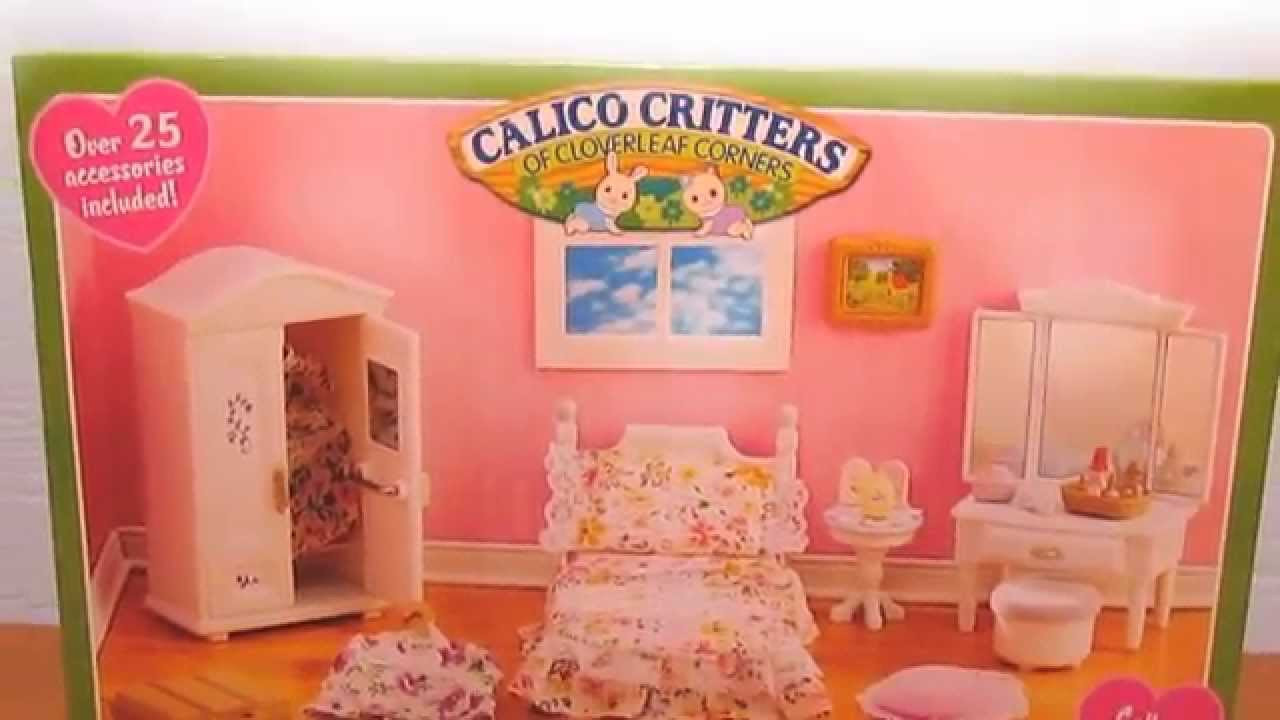 Calico Critters Girl'S Bedroom Set
 Calico Critters Girl s Bedroom Unboxing and Review with
