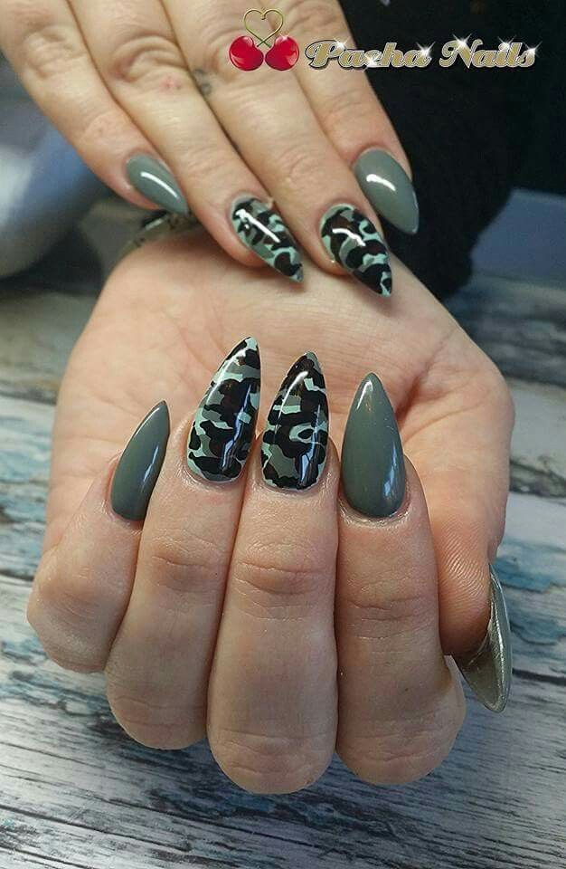 Camo Nail Designs
 Pin by Ashley Ferrer on nails