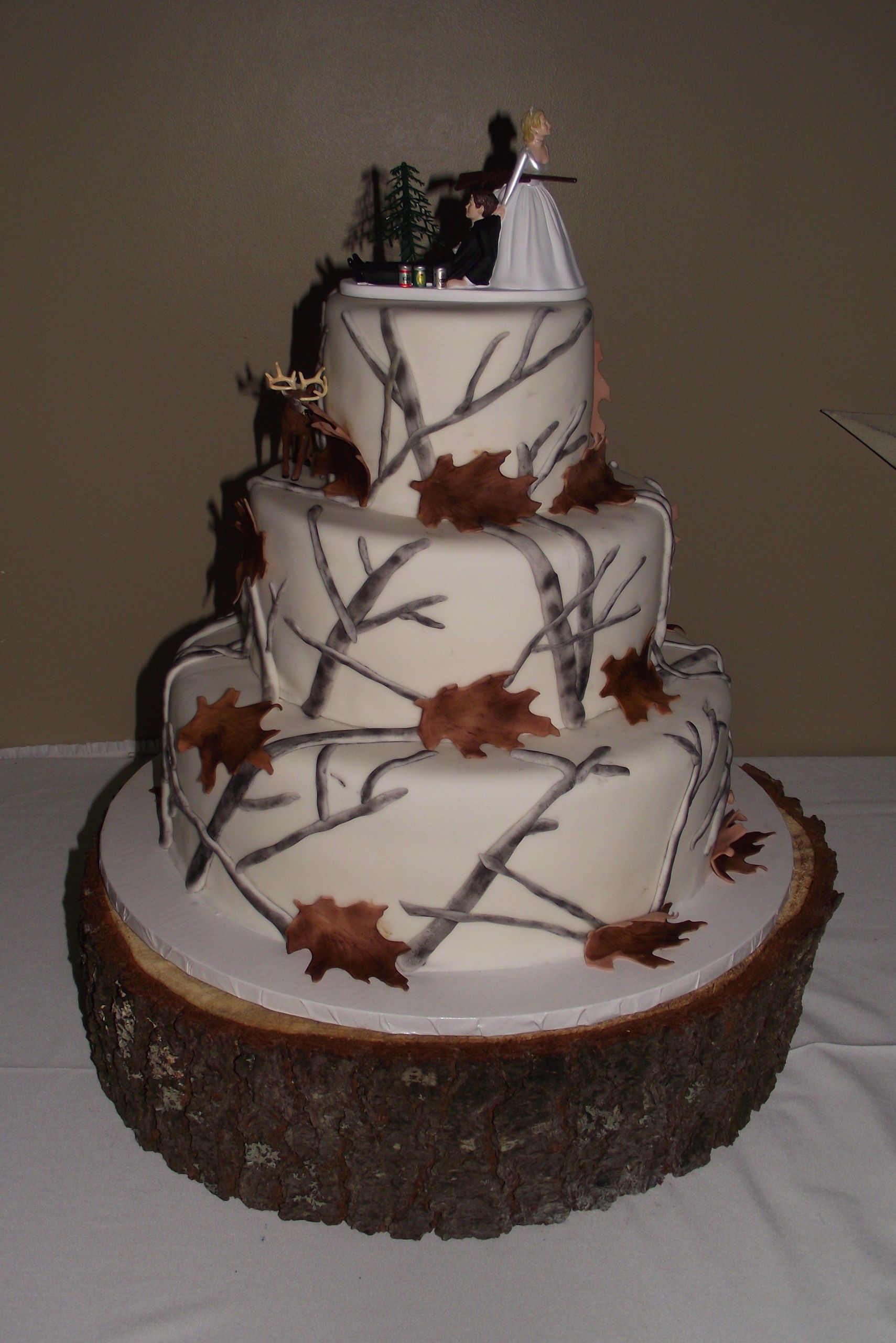 Camo Wedding Cake
 Winter Camo Wedding cake I created this for my brother s