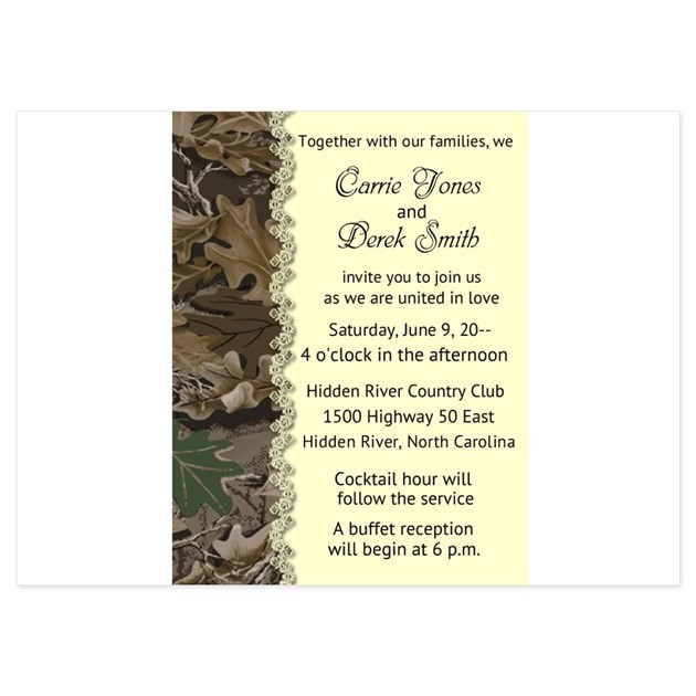 Camo Wedding Invitations Cheap
 Camo Camouflage Wedding Invitation Invitations by