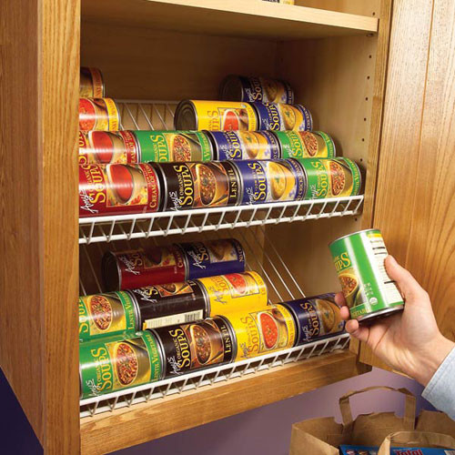 Can Storage Rack DIY
 Kitchen Storage Ideas That are Easy and Affordable