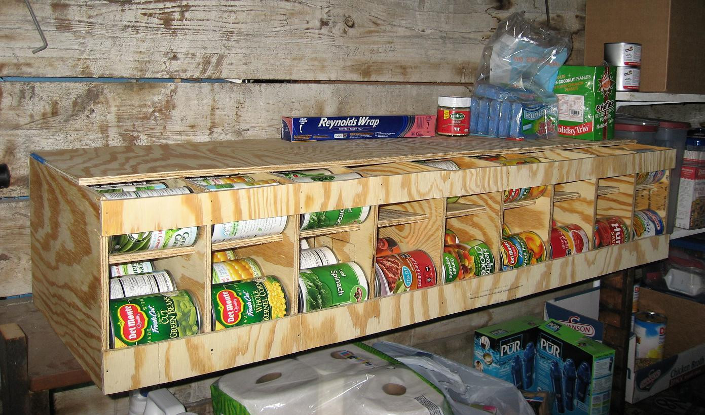 Can Storage Rack DIY
 81 Can FIFO Bulk Can Dispenser Organizer