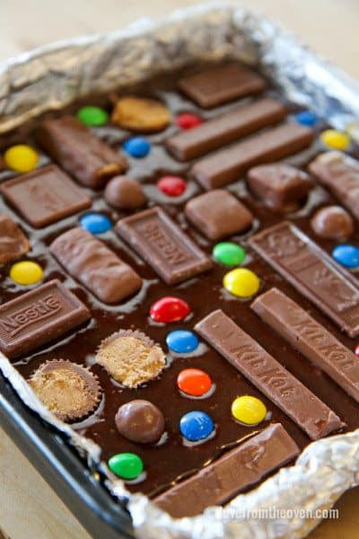 Candy Bar Brownies
 Candy Bar Brownies • Love From The Oven