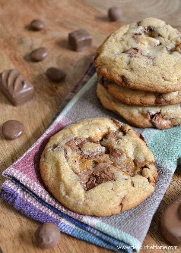 Candy Bar Cookies
 Thick and Chewy Candy Bar Cookies • The Pinning Mama