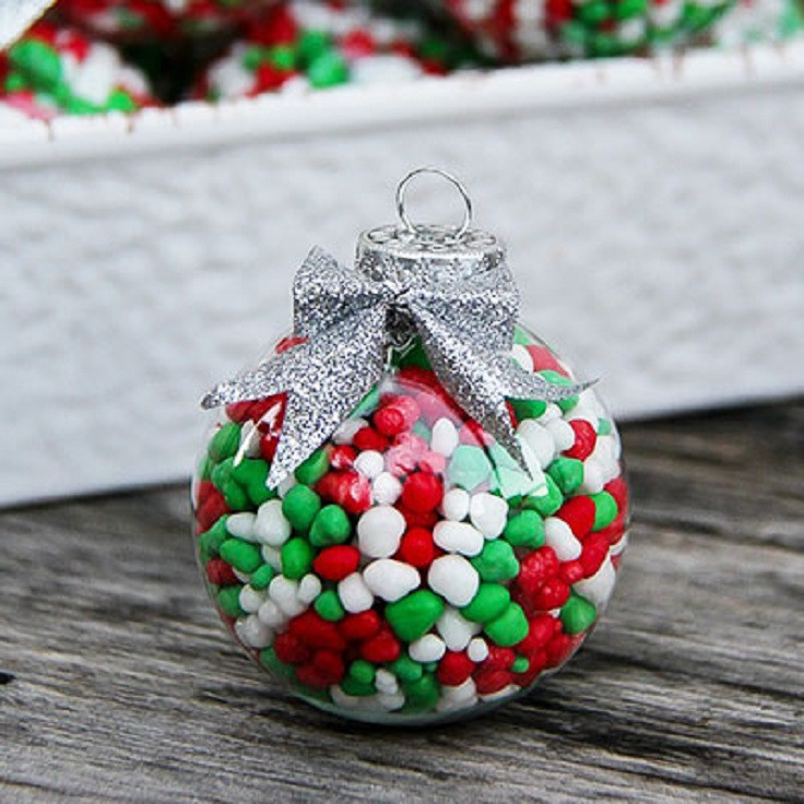Candy Christmas Ornaments
 Top 10 DIY Fun And Easy Ways To Dress Up Christmas