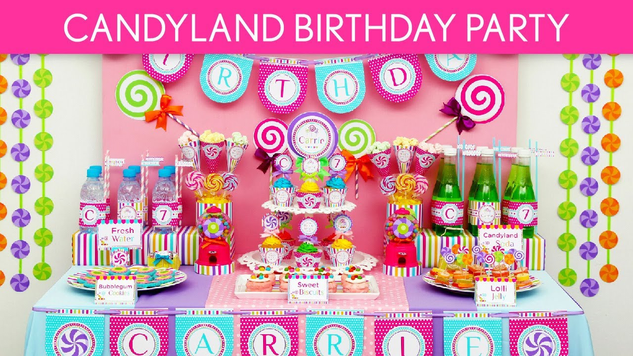 Candyland Birthday Party Decorations
 Candy Birthday Party Ideas Candyland B39