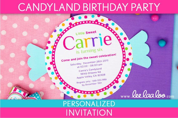 Candyland Birthday Party Invitations
 Etsy Your place to and sell all things handmade