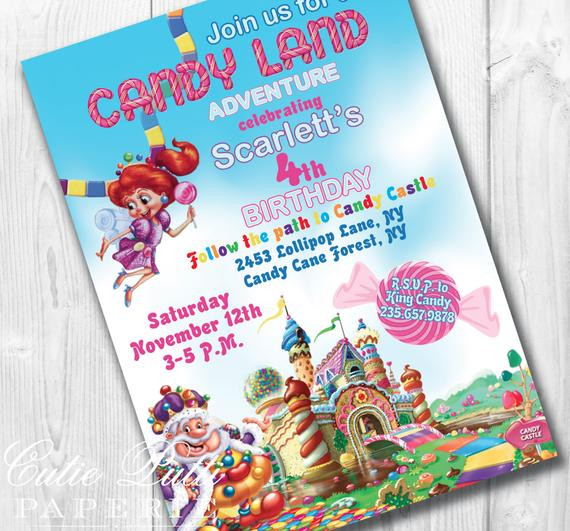 Candyland Birthday Party Invitations
 301 Moved Permanently