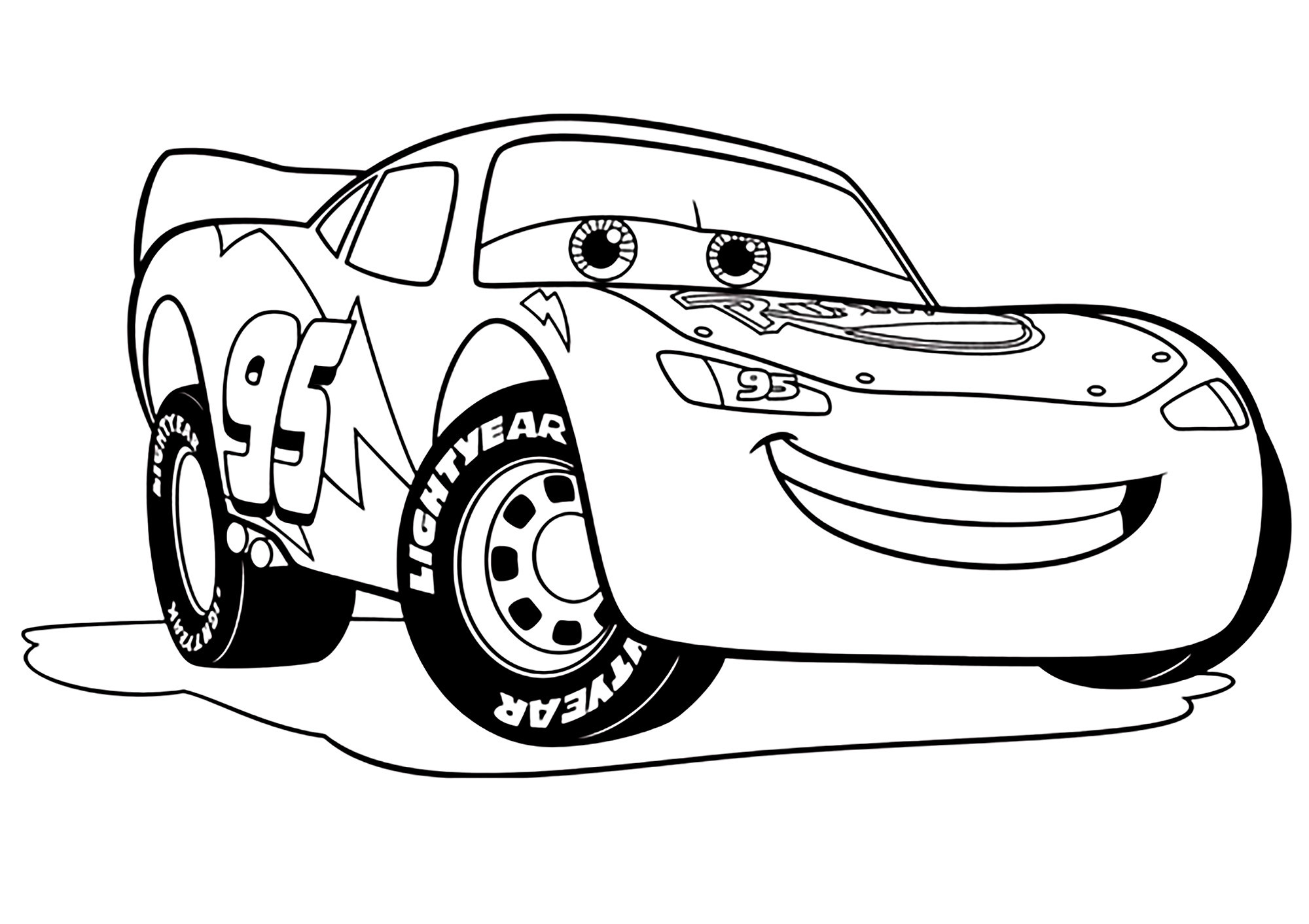 Car Coloring Pages For Toddlers
 Cars 3 to print for free Cars 3 Kids Coloring Pages