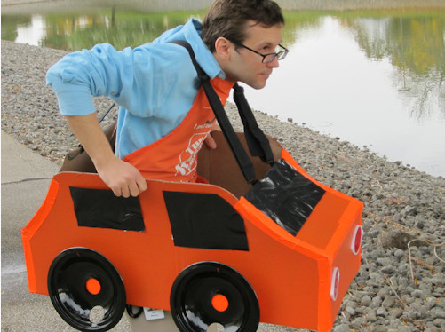 Car Costume DIY
 You can make this adorable car Halloween costume with some