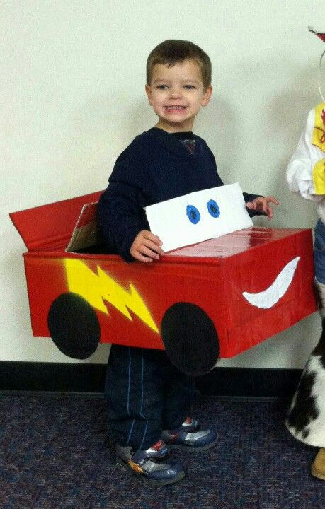 Car Costume DIY
 Homemade Lightning McQueen costume was a big hit So many
