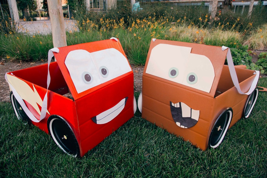 Car Costume DIY
 DIY Lightning McQueen & Mater Box Car Costumes
