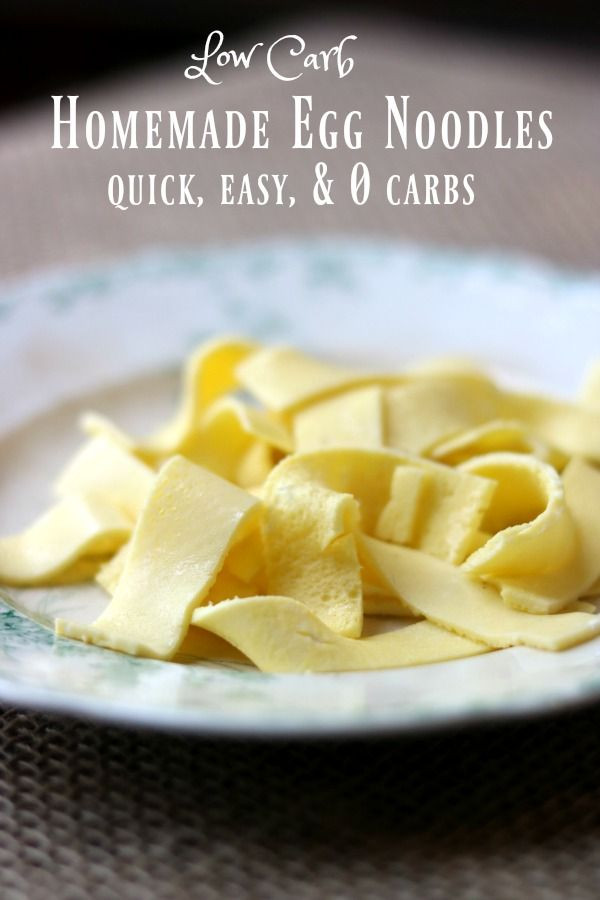 Carb Free Noodles
 Low Carb Egg Noodles How to Make Low Carb Pasta