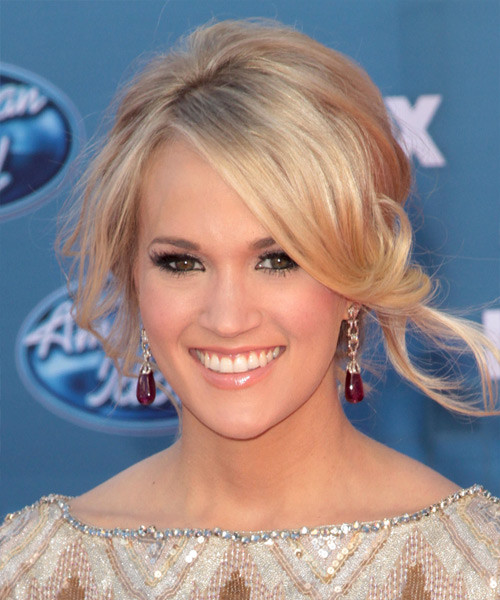 Carrie Underwood Updo Hairstyle
 Carrie Underwood Long Curly Formal Updo Hairstyle with