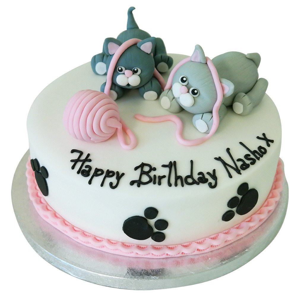 Cat Cakes For Birthdays
 Cat Birthday Cake Buy line Free Next Day Delivery