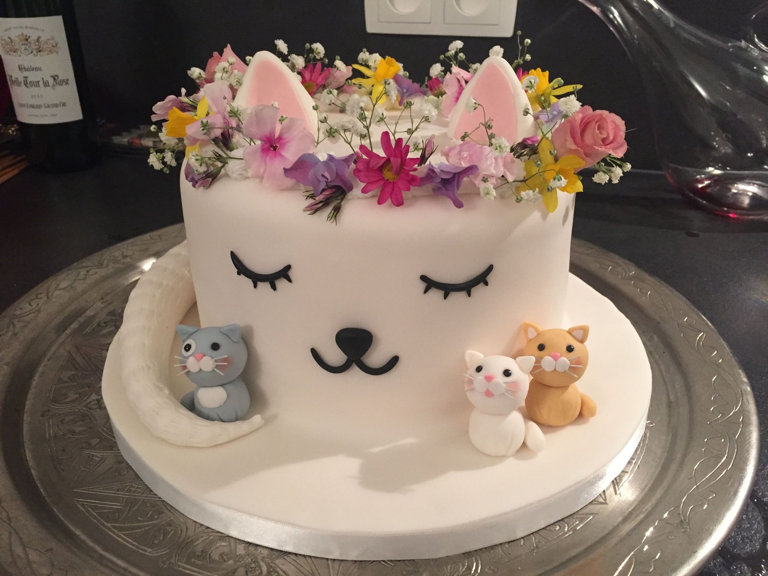 Cat Cakes For Birthdays
 Cat cake Lindas invitaciones