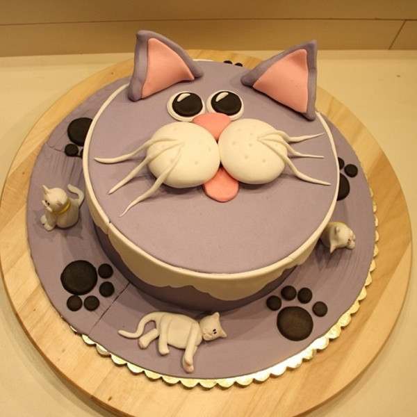 Cat Cakes For Birthdays
 How to make a Birthday Cake for Cats Easy Recipe