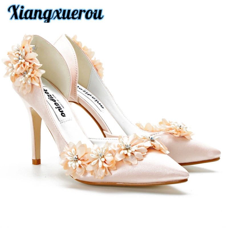 Champagne Colored Wedding Shoes
 Xiangxuerou 2017 new wedding shoes dress shoes champagne