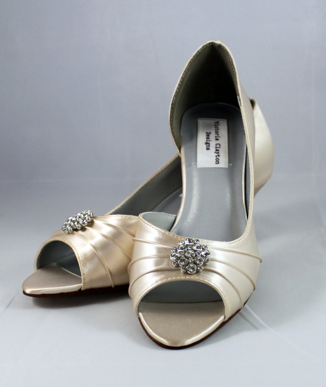 Champagne Colored Wedding Shoes
 Champagne Wedding Shoes low heel 1 75 inch by