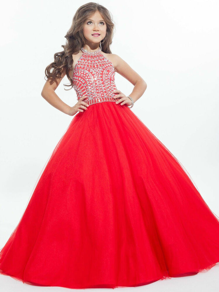 Cheap Party Dresses For Kids
 2017 Girl kids Pageant Ball Gown Party Princess Gown