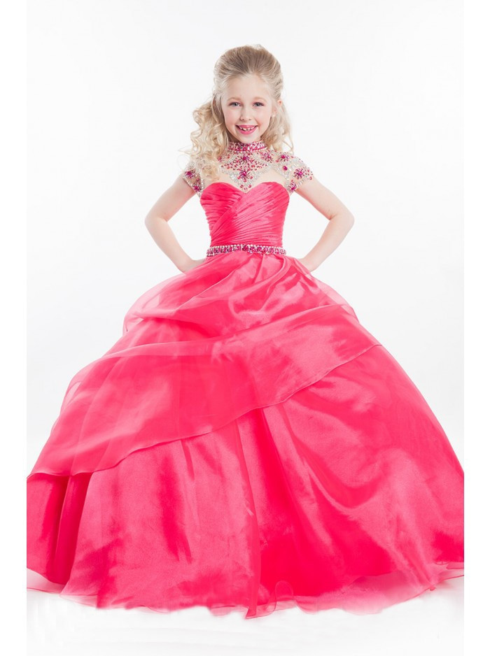 Cheap Party Dresses For Kids
 Aliexpress Buy Hot Pink Glitz Little Girls Pageant
