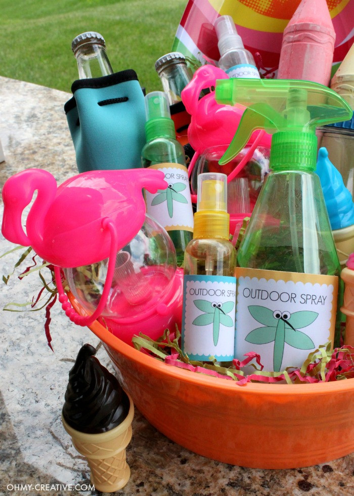 Cheap Summer Party Ideas
 Summer Party Gift Basket Oh My Creative