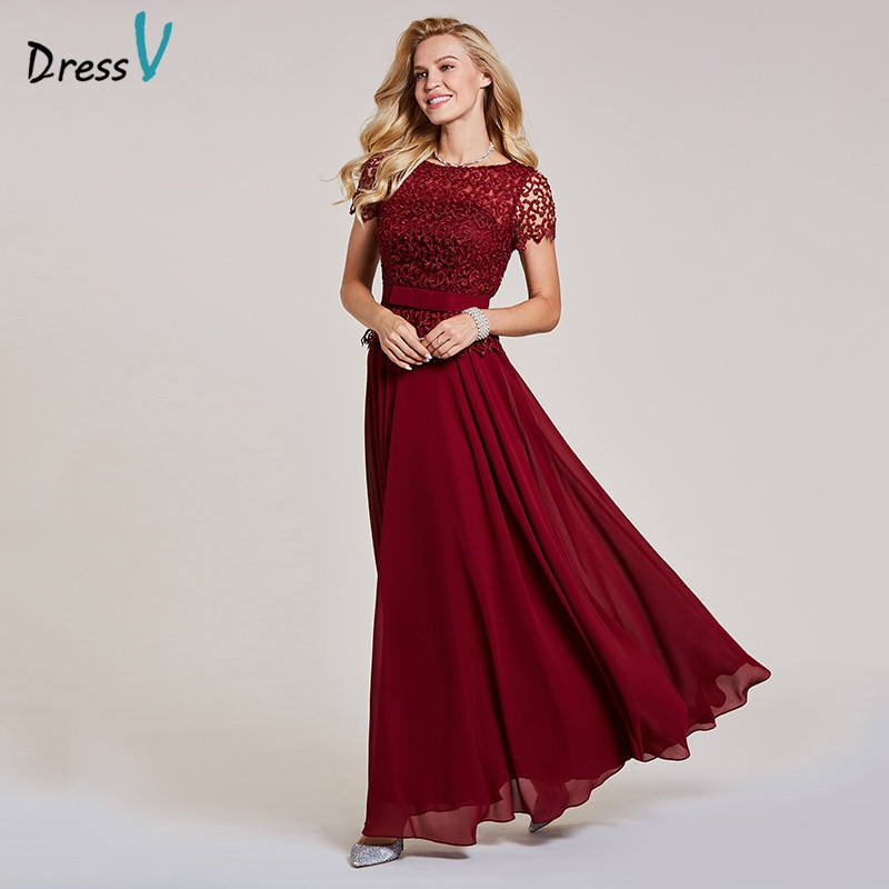 Cheap Wedding Dresses With Sleeves
 Aliexpress Buy Dressv burgundy evening dress cheap